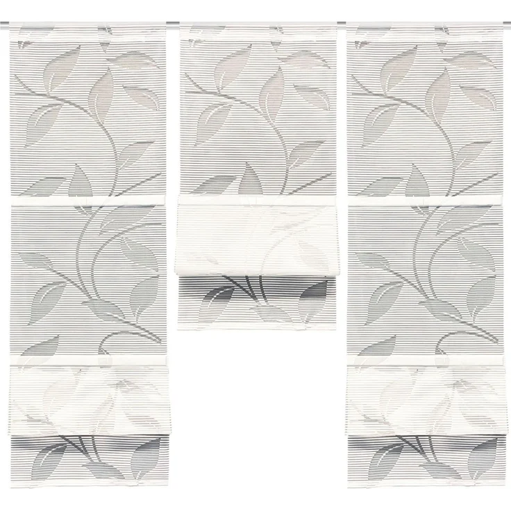 HOME WOHNIDEEN Magnetrollo RANA, mit Stangendurchzug, MAGNETROLLO SET,BAMBUSOPTIK,AUSBRENNER – Bild 1