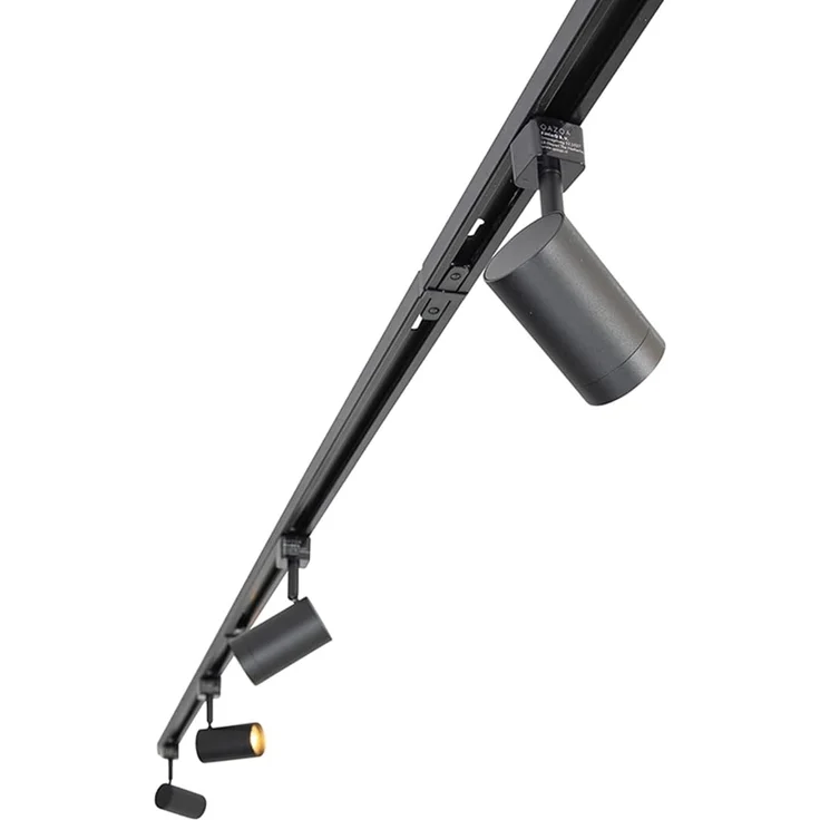 Qazqa Schienensystem-Sets Jeana, ohne Leuchtmittel, GU10, Schwarz, Modern, Stahl, Deckenstrahler 14-flammig – Bild 7