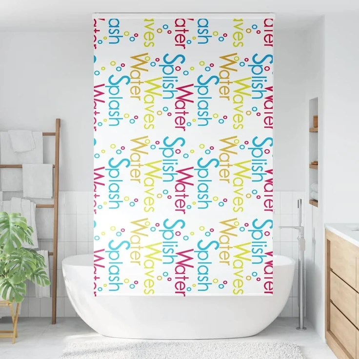 vidaXL Duschrollo mit Kassette 130x240 cm Stoffbreite 126 cm 4015037 – Bild 2