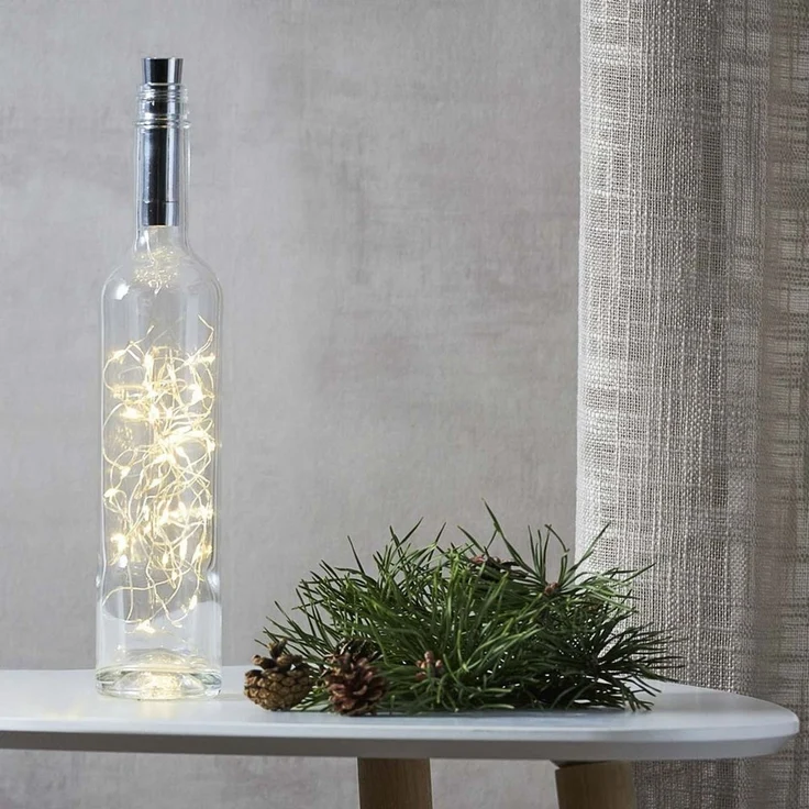 LED-Draht-Kette "Dew Drops", 40 warmweiße LED – Bild 1