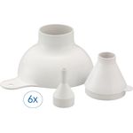 Ruco Trichter 6- teiliges Set in 3 Größen, (6-tlg), Trichter, Pulvertrichter, Trichter-Set, Made in Germany
