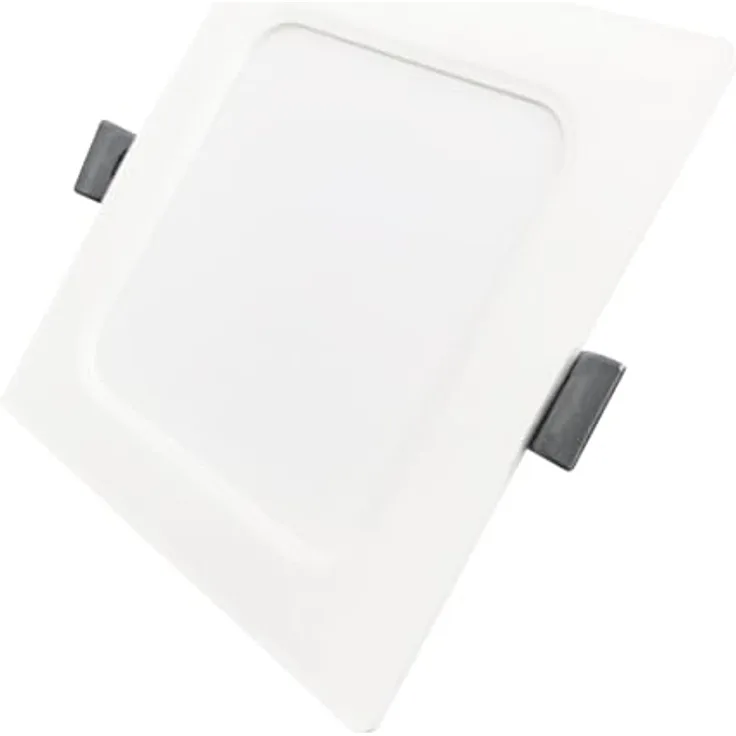 LUXULA LED Einbauleuchte eckig, Weiß, 173x26mm, 12W 1200lm, IP44, CCT 2700K-6000K einstellbar, flach, für Bad, Küche & Innenräume