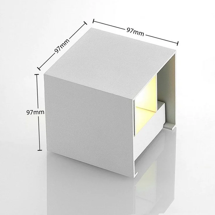 Arcchio Wandleuchte Zuzana, Metall, Weiß IP20, 1x8 W LED – Bild 2