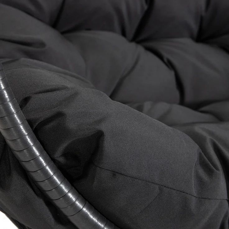 HOME DELUXE Hängesessel LOMA – 2 Sitzer Schwarz – Bild 7