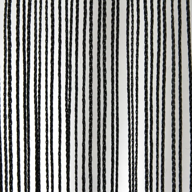 WENTEX String Curtain Schwarz, 220 Gramm/m² 300 x 400 cm (B x H) - ungefalten