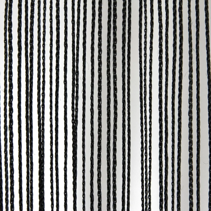 WENTEX String Curtain Schwarz, 220 Gramm/m² 300 x 400 cm (B x H) - ungefalten