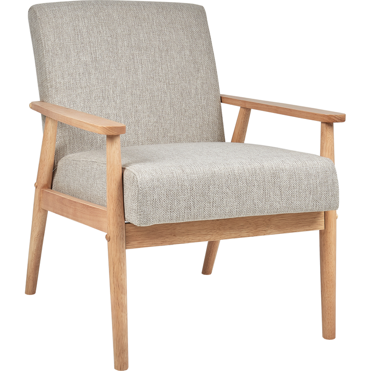 Sessel ESRUM Stoff Hellbraun Grau
