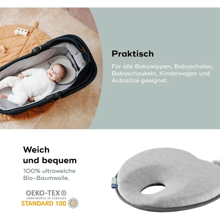 Babymoov Kopfkissen Lovenest Original Smokey – Bild 5
