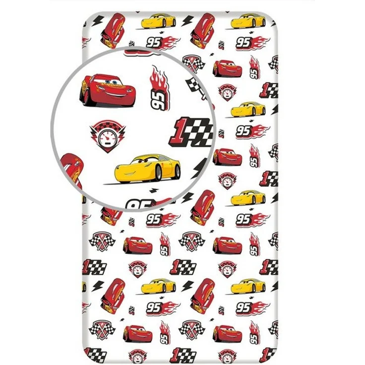 Tinisu Bettlaken Cars McQueen Spannbettlaken - 90x200 cm Bettbezug Einzelbett – Bild 3