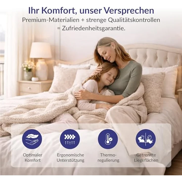 naturalex | Perfectsleep | Matratze 80x190 cm | Memory und Blue Latex-Technologie Extra Komfort HR | Perfekter Halt mit Atmungsaktivem Schaumstoff | Ergonomisch Entspannend und Hypoallergen – Bild 10