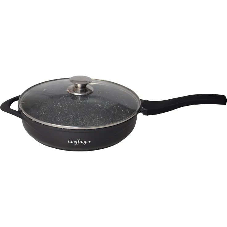 Grillpfanne Alu Guss Ø28cm Steakpfanne Fischpfanne Pfanne braten INDUKTION