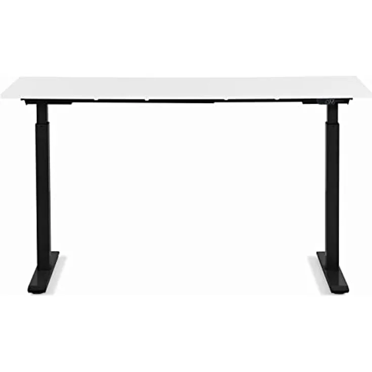 Kare Design Schreibtisch Office höhenverstellbar 160x80 cm, Elektrisch höhenverstellbarer Schreibtisch mit Doppelmotor, Stufenlos höhenverstellbares Tischgestell inkl. Tischplatte, Steh-Sitz Pult