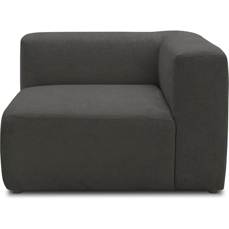 DOMO. collection Ecksessel 800013, Sessel, quadratisch mit gepolsterte Rückenlehne, Modul-Element, Sofa, Polsterecke, Eckcouch, Polstergarnitur 108 x 108 x 69 (BxTxH), grau – Bild 1