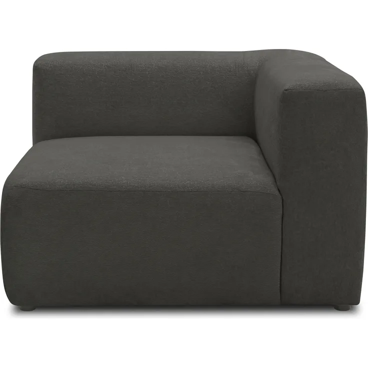 DOMO. collection Ecksessel 800013, Sessel, quadratisch mit gepolsterte Rückenlehne, Modul-Element, Sofa, Polsterecke, Eckcouch, Polstergarnitur 108 x 108 x 69 (BxTxH), grau