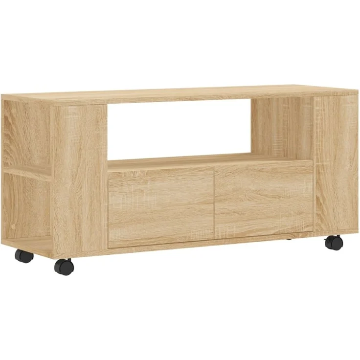 vidaXL TV-Schrank Sonoma-Eiche 102x34,5x43 cm Holzwerkstoff 833745 – Bild 8