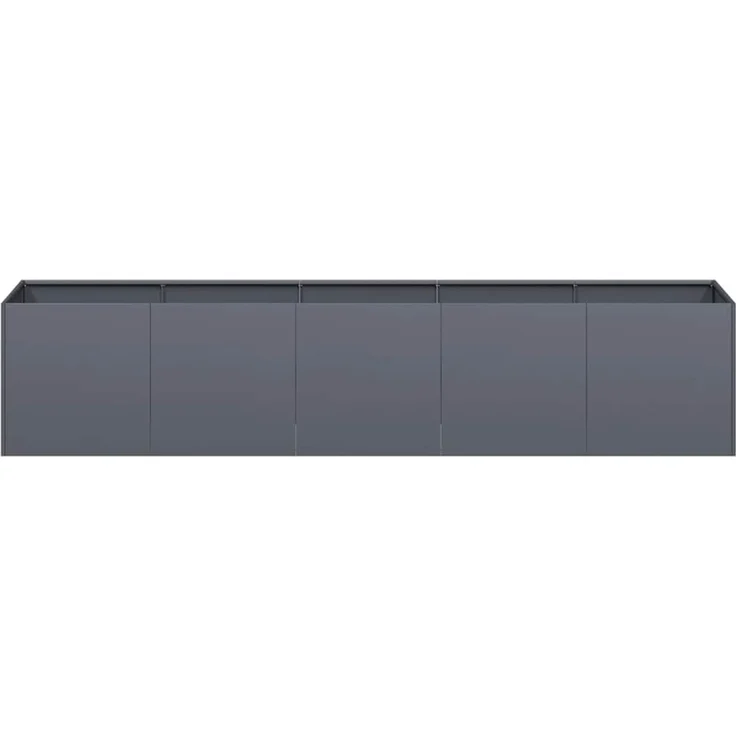 vidaXL Pflanzgefäß Anthrazit 200 x 40 x 40 cm Kaltgewalzter Stahl 860684 – Bild 3