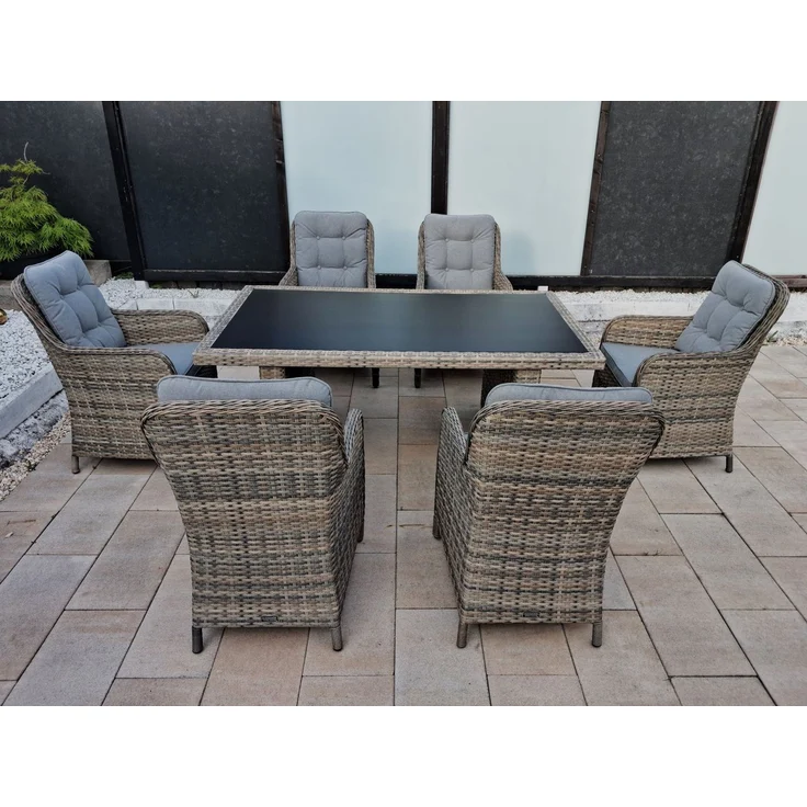 Ragnarök Möbel-Design Garten-Essgruppe gartenmöbel set KC – Bild 3