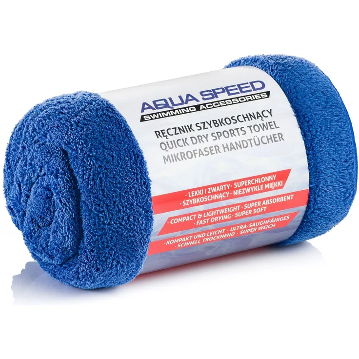 Aqua Speed Sporthandtuch Kompaktes Mikrofaser Reisehandtuch für Fitness und Training, (Größe 50 x 100 cm – Grammatur 350 g/m), Kompaktes Textil mit zuverlässiger Funktion für sportliche Anwendungen