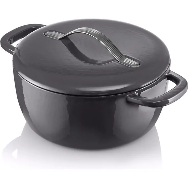 TUPPERWARE Fleischtopf Tupperware Cast Iron 5,4 l Kasserolle aus emailliertem Gusseisen