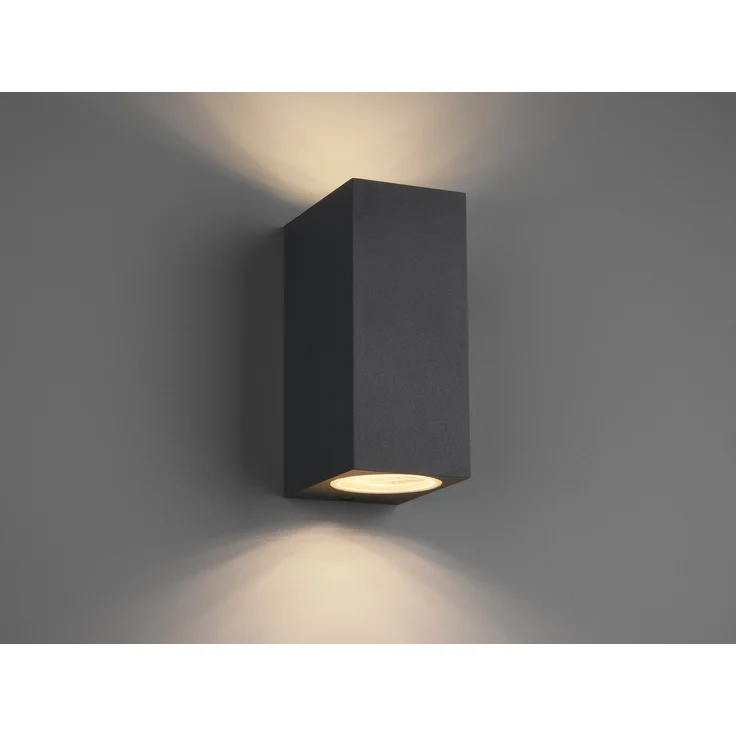Trio Leuchten Außen-Wandleuchte Roya GU10 anthrazit Up- & Downlight – Bild 3