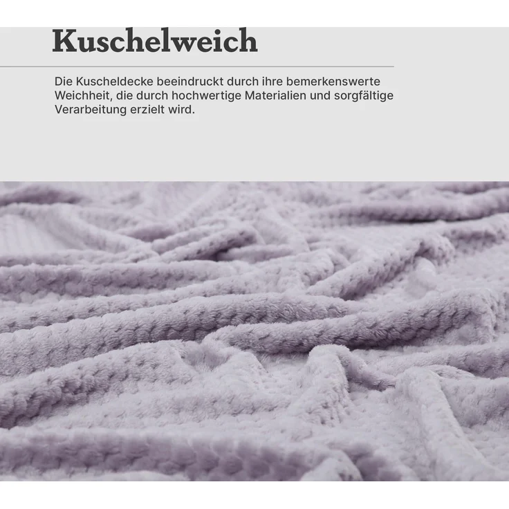 Kuscheldecke Cashmere Touch 150x200cm (Etherea) 250g/m² - Flauschige Wohndecke für Sofa, Couch und Bett, Tagesdecke Oeko-TEX - Sofaüberwurf – Bild 8