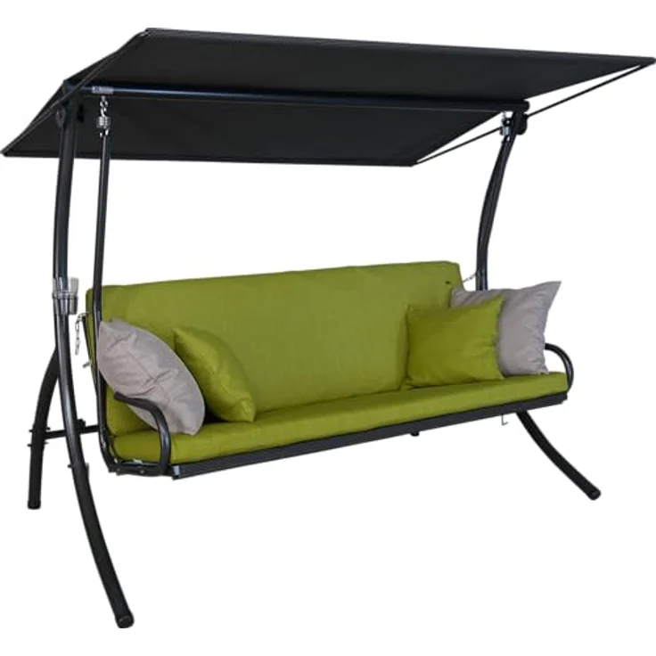 Angerer 'Elegance Smart' Hollywoodschaukel, Stahl / Polyester lime, 210x145x160 cm – Bild 2