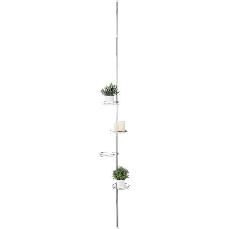 Meinposten Blumenständer Teleskop-Blumenregal Pflanztreppe Blumentreppe Regal Pflanzenregal, Ohne Bohren – Bild 1
