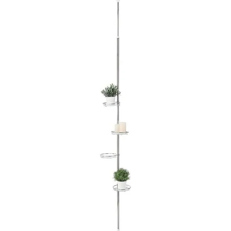 Meinposten Blumenständer Teleskop-Blumenregal Pflanztreppe Blumentreppe Regal Pflanzenregal, Ohne Bohren