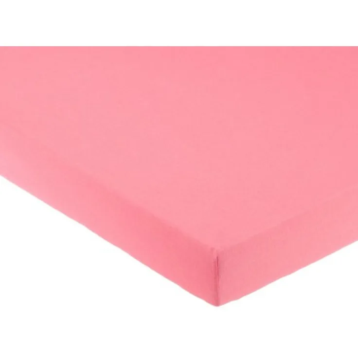 Pinolino Spannbetttuch für Kinderbetten, Jersey, altrosa 60x120