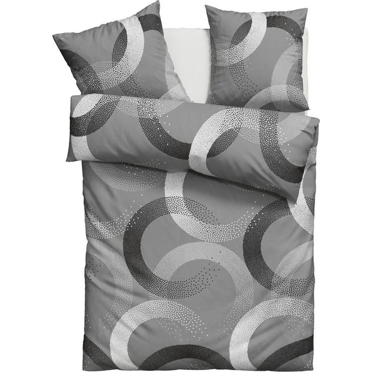 OTTO home Bettwäsche Balisa, Linon, 2 teilig, ab Größe 135x200 cm, aus 100% Baumwolle, Bettwäsche mit Kreisen – Bild 5