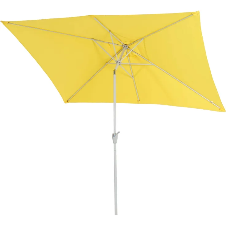 MCW Sonnenschirm Castellammare 2x3m, Neigbar, UV-Schutz 50+, Gelb