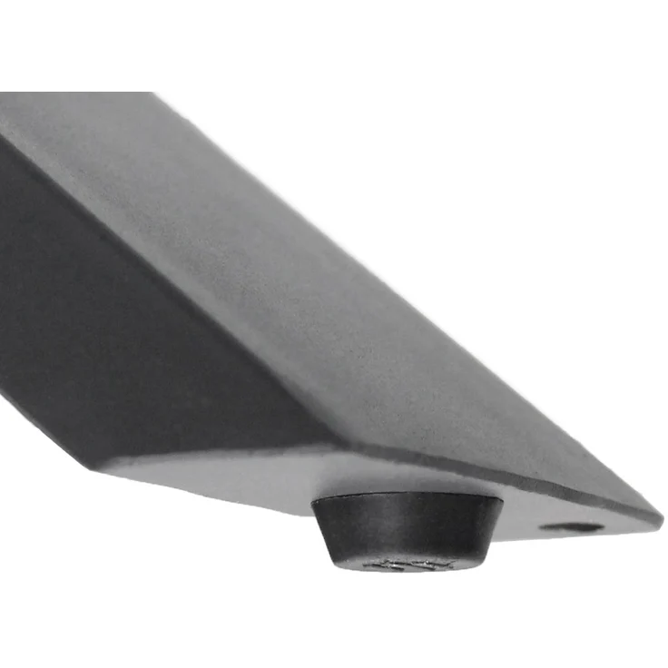 ECD Germany Tischbein 2er Set Tischfüße X-Design pulverbeschichtete Stahl Industriedesign, Tischgestell Kreuzgestell 60x72 cm Anthrazit Metall Tischkufen – Bild 4