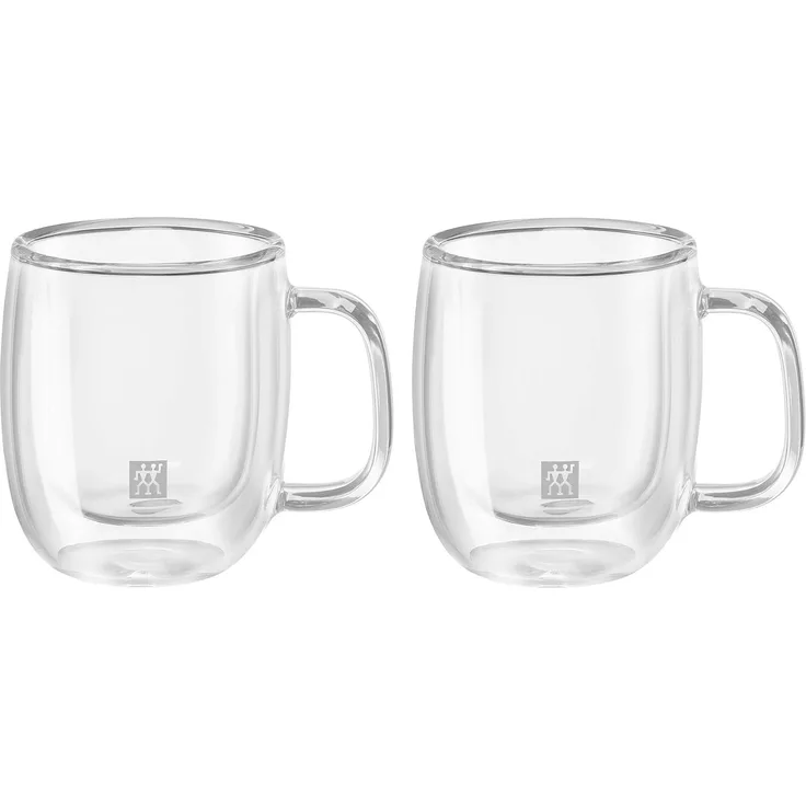 Zwilling Espressoglas Sorrento Plus, 2-tlg, Borosilikatglas, Doppelwandig, Borosilikatglas, 2-tlg, je 80 ml