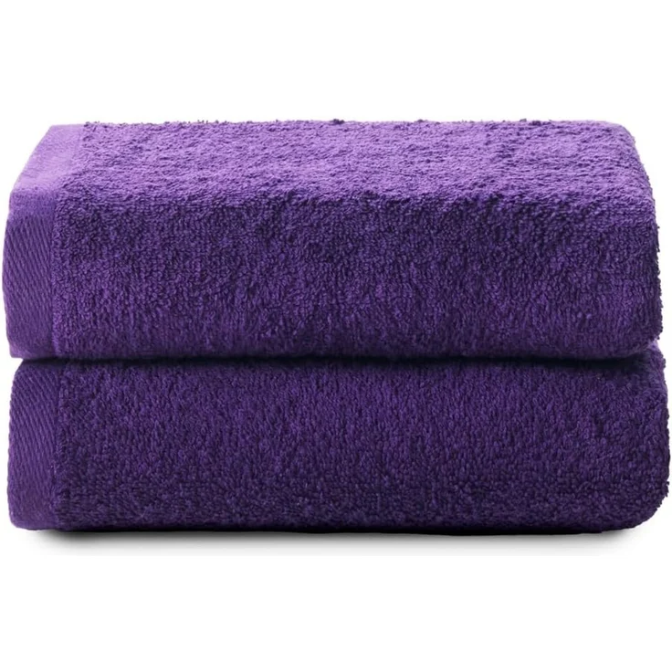 Top Towel - Plus - Große Badetücher - Badezimmerhandtücher - 2 Gesichts- oder Bidethandtücher - 30x50 cm - 100 % Baumwolle - Lila