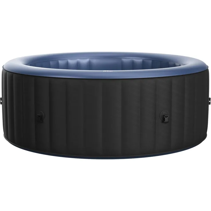BRAST Whirlpool aufblasbar MSpa Bergen XXL für 8 Personen Ø224X70cm In- Outdoor Pool Ganzjähriger Einsatz 144 Massagedüsen Stromsparend inkl. Energiespar-Timer