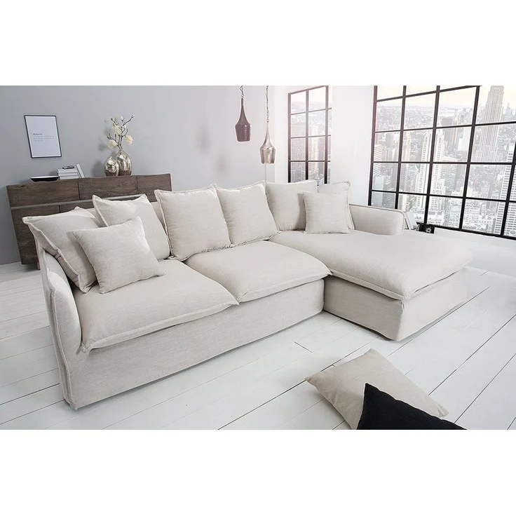 riess-ambiente Ecksofa HEAVEN 255cm natur, Einzelartikel 1 Teile, Couch · L-Form rechts · Wohnzimmer · Webstoff · Federkern · Landhaus – Bild 3