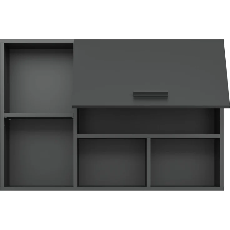 Hängeschrank (B/H/T: 95x64x34 cm) in anthrazit Nachbildung – Bild 3