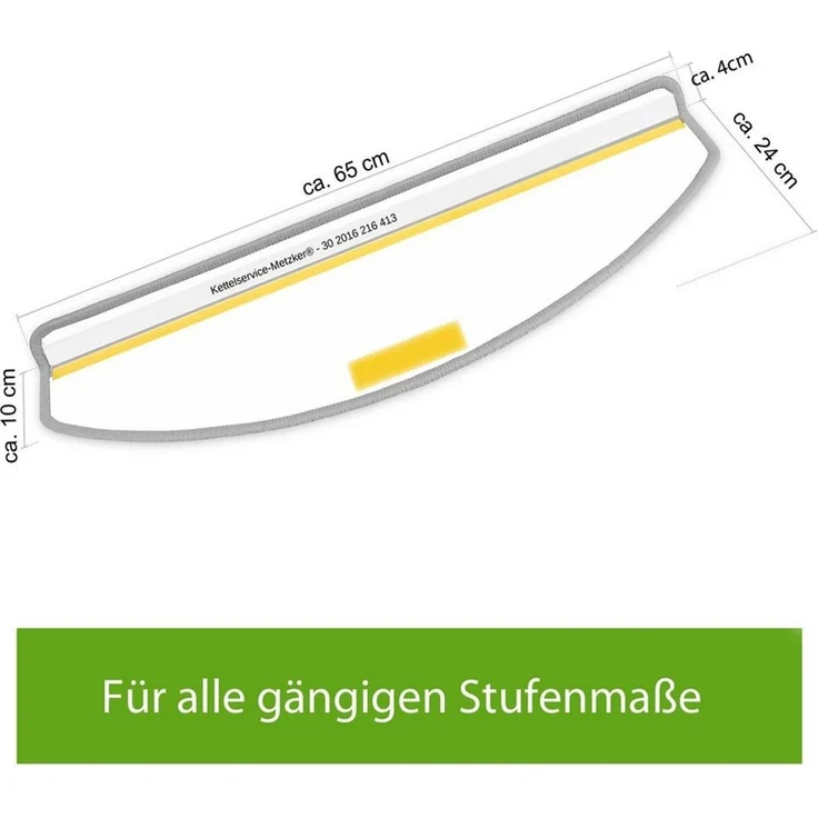 Metzker® Stufenmatte Stufenmatten Rambo New Halbrund Einzeln und SparSet´s, halbrund, Höhe: 5 mm, 15 Stück im Set - Hellblau – Bild 4