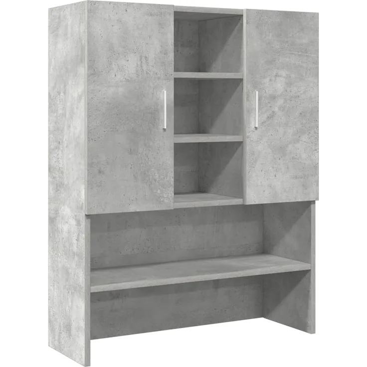 Waschmaschinenschrank Betongrau 70,5 x 25,5 x 90 cm