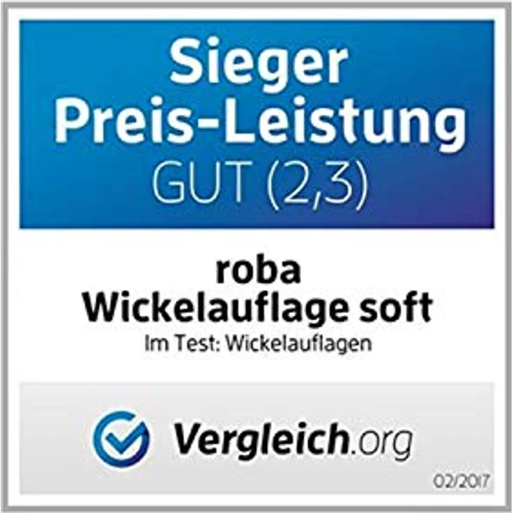 roba Wickelauflage 'Little Stars' - weiche Wickelunterlage 85 x 75 cm - Wickeltischauflage - Grau – Bild 6