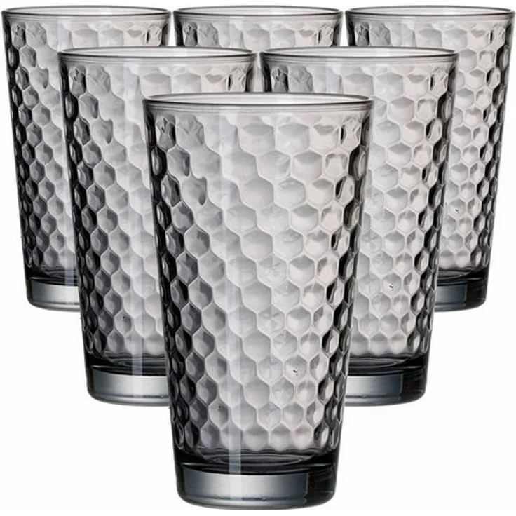 Ritzenhoff & Breker Favo Longdrinkglas 400 ml grau 6er Set – Bild 4