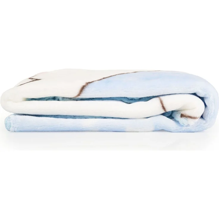 Cangaroo Babydecke 110 x 80 cm Softy Sweet Bärenmotiv Kuscheldecke Schmusedecke blau – Bild 3