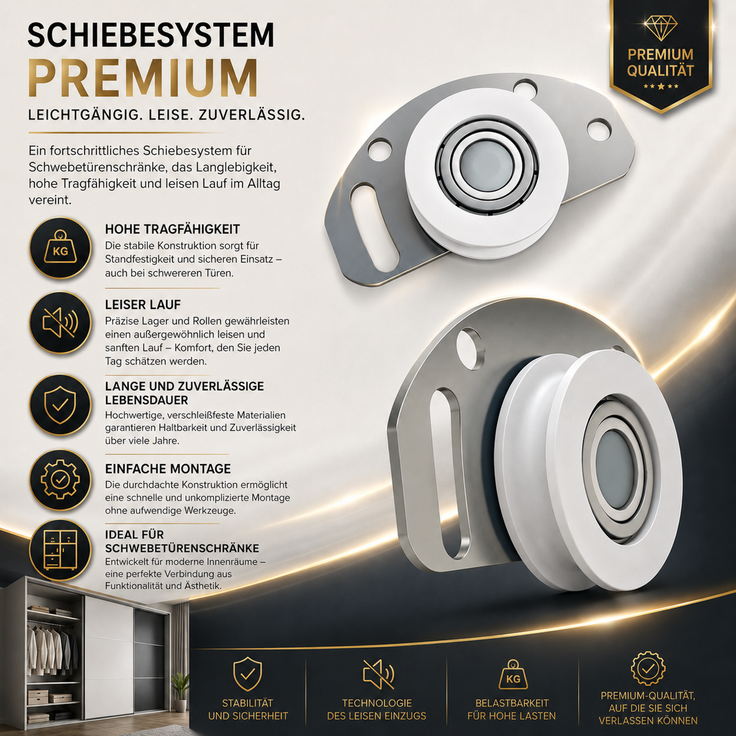 BELANO Schwebetürenschrank 200 cm mit Spiegel – Kleiderschrank mit Schiebetüren, Innenausstattung: Premium – Bild 8