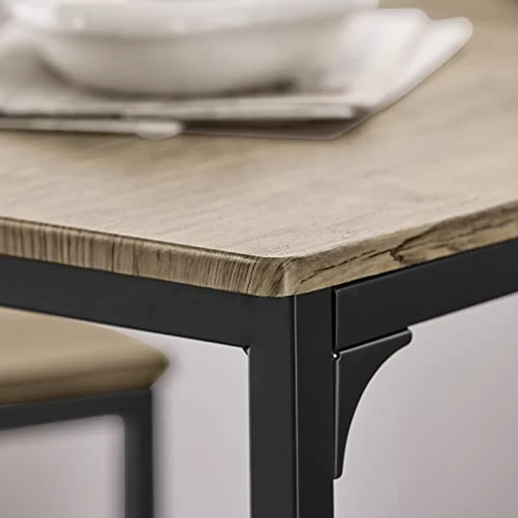 SoBuy Bartisch OGT03, Bartisch Set 3-teilig Esstisch Bistrotisch Balkonmöbel Bistromöbel – Bild 9