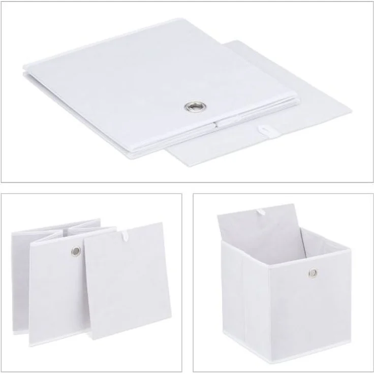Weiße Aufbewahrungsbox im 4er Set 10047014 – Bild 6
