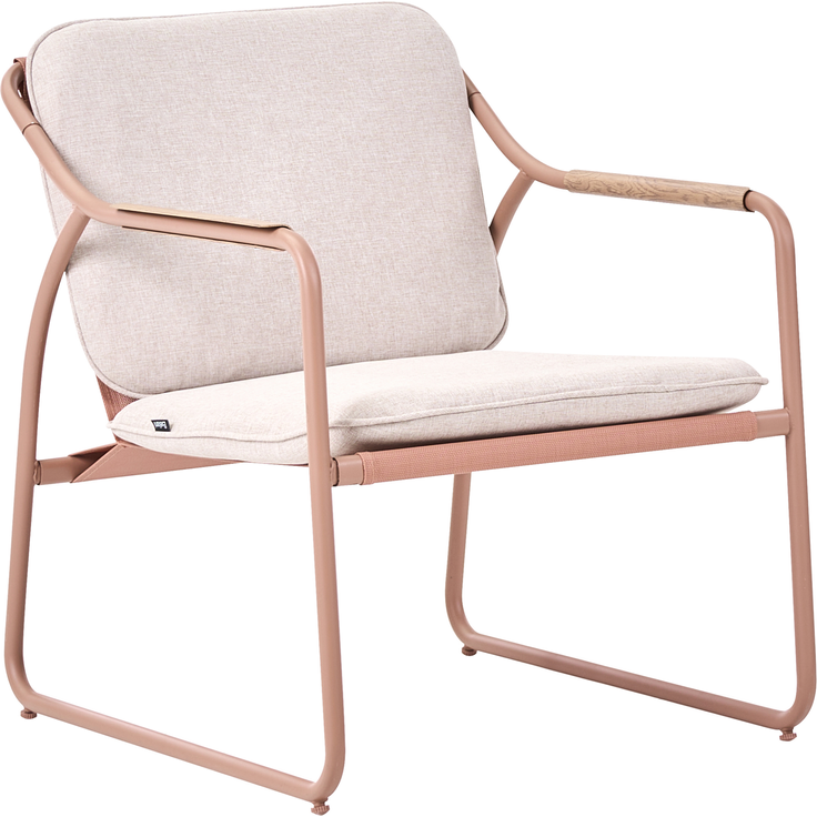 Lounge Set mit Tisch 4-Sitzer CALASCIO Metall Hellbeige – Bild 4