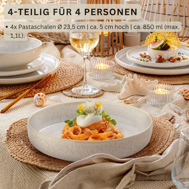 SÄNGER Große Pastaschalen Set Korfu 4 teilig – Bild 2