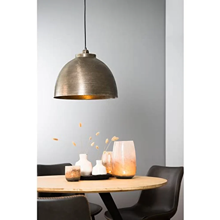 Light & Living Kylie, Hängeleuchte aus Metall in Nikkel, Ø 45cm, E27, dimmbar, kompatibel mit Smart Home-Systemen – Bild 2