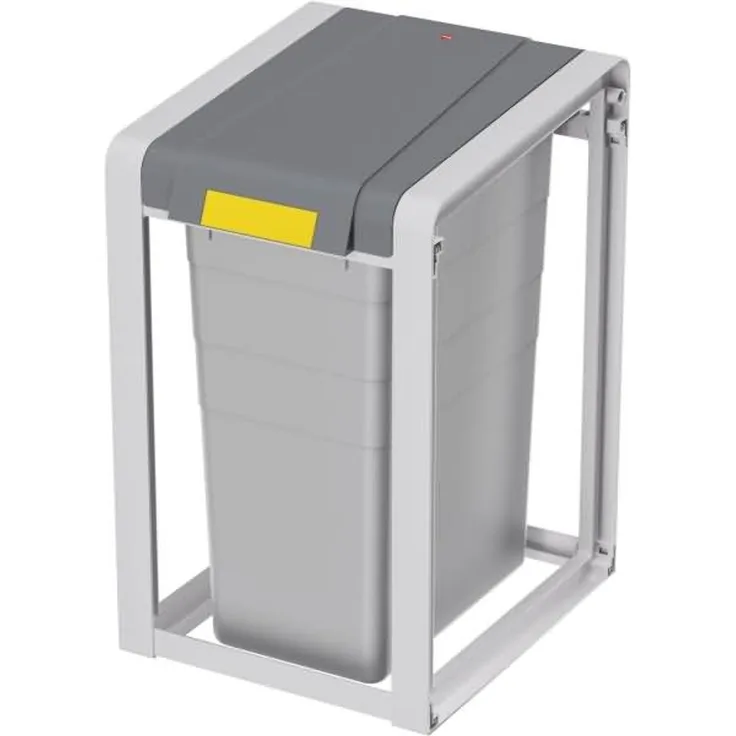 Hailo Mülltrennsystem ProfiLine Öko XL Basiseinheit, Abfalleimer, Abfalltrenner, Kunststoff, Grau, 38 L, 0935-202