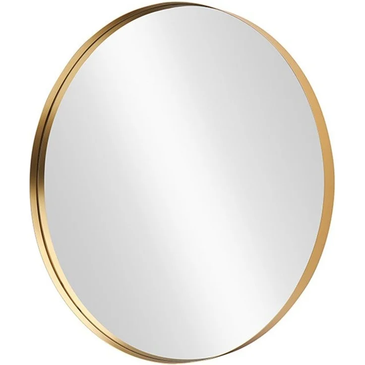 riess-ambiente Wandspiegel PORTRAIT 40cm gold – Metallrahmen, rund, Accessoire (Einzelartikel, 1-St), moderner Spiegel mit edlem Goldakzent – ideal für Flur oder Ankleide – Bild 3